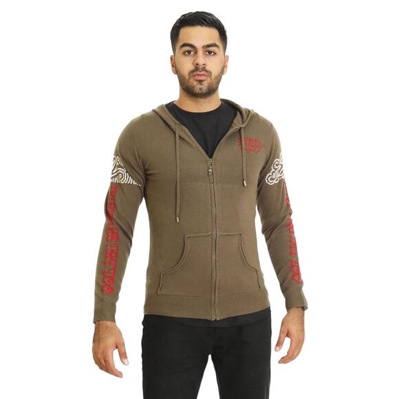 NWT! Ed Hardy Love Kills Slowly Lambswool/Alpaca Blend Sweater - XL (Unisex) - Picture 2 of 9